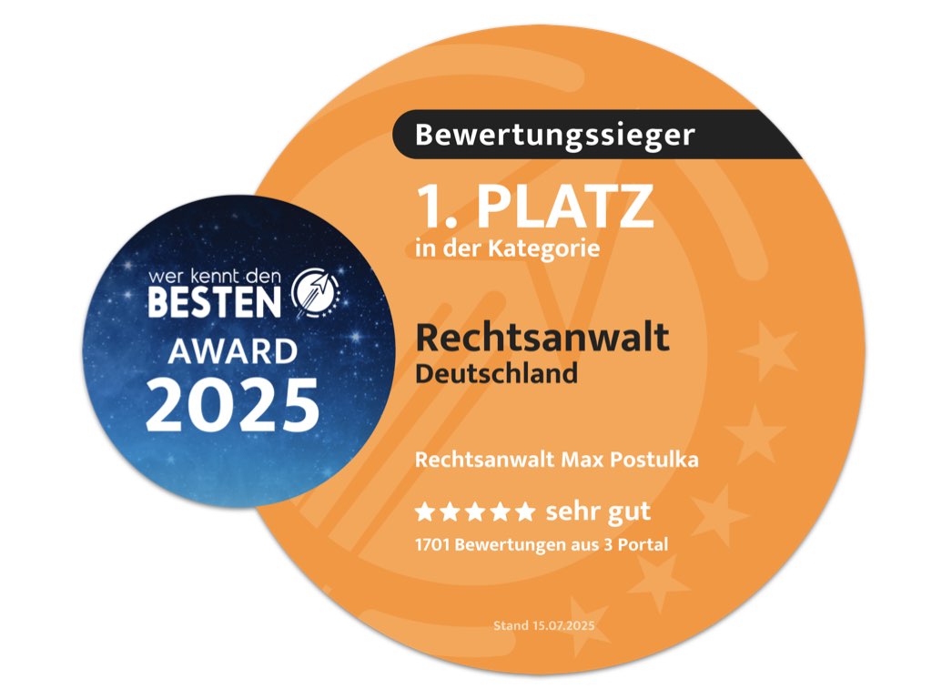 Auszeichnung Wer kennt den besten? Bester Rechtsanwalt
